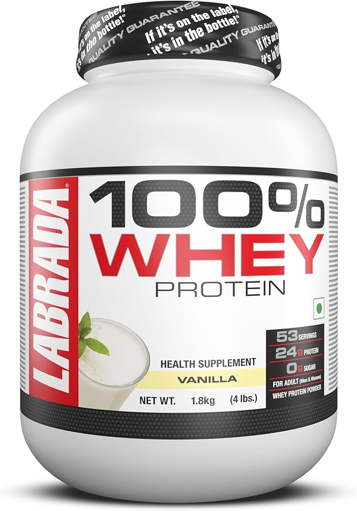 Labrada 100% Whey Protein 4.13lb Vanilla
