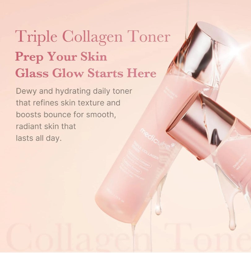 Medicube Triple Collagen Toner Hydrolyzed Collagen 140ml.