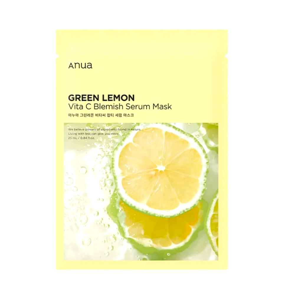 ANUA Green Lemon Vitamin C Blemish Serum Mask 25ML (10PCS)