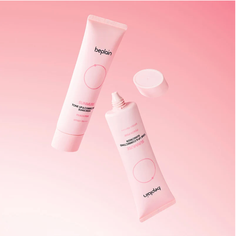 BEPLAIN Sunmuse Tone Up & Correcting Sunscreen Peach Pink SPF50+ PA++++ 50ML