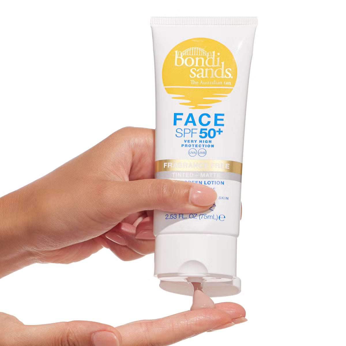 Bondi Sands SPF Fragrance Free 50+ Face Tinted - Hydrated 75ml