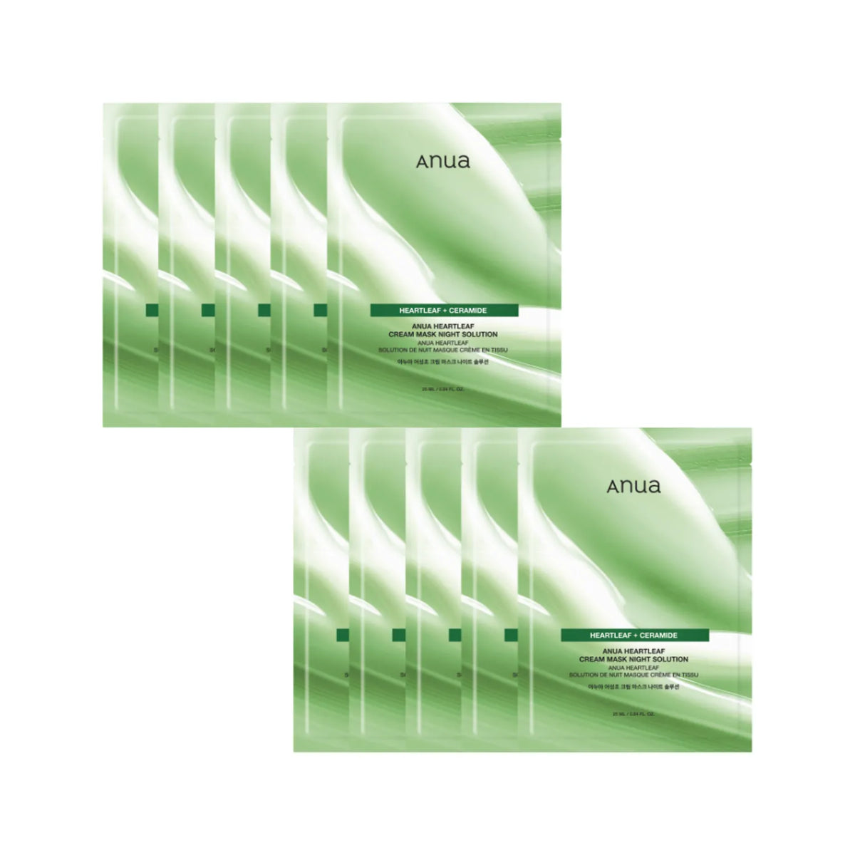 ANUA Heartleaf Cream Mask Night Solution 25ML (10EA)