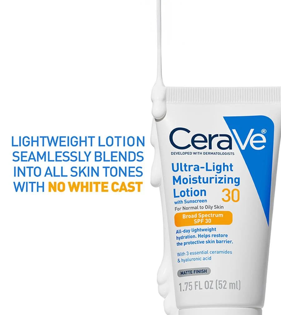 CeraVe Ultra‑Light Moisturizing Lotion SPF 30 – 50 ml