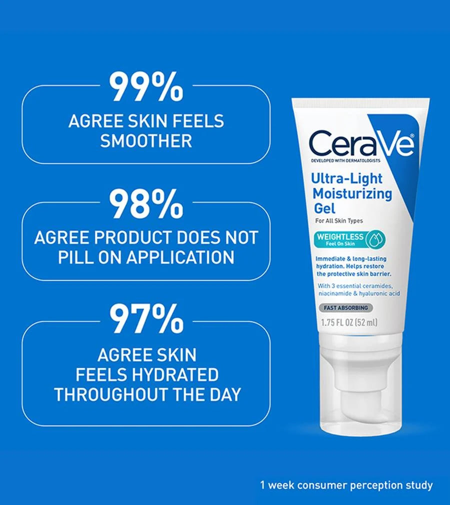 CeraVe Ultra‑Light Moisturizing Gel 52 ml