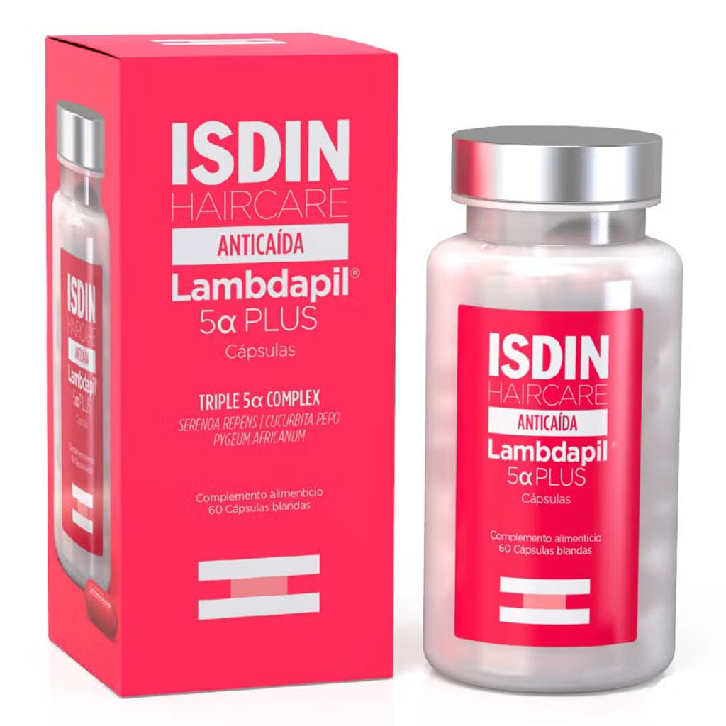 Isdin Lambdapil Anti Hair Loss Treatment Shampoo 200ml + Lambdapil 5 Alfa Plus Capsules 60 + Anti Hair Loss Lotion Spray 125ML kit