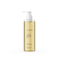 A pump bottle of Skeyndor Expert Cleanse Pro Micellar Balm to Oil 200ml, with a yellow tint and white label.