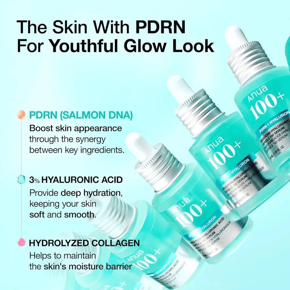 ANUA PDRN Hyaluronic Acid Capsule 100 Serum 30ML