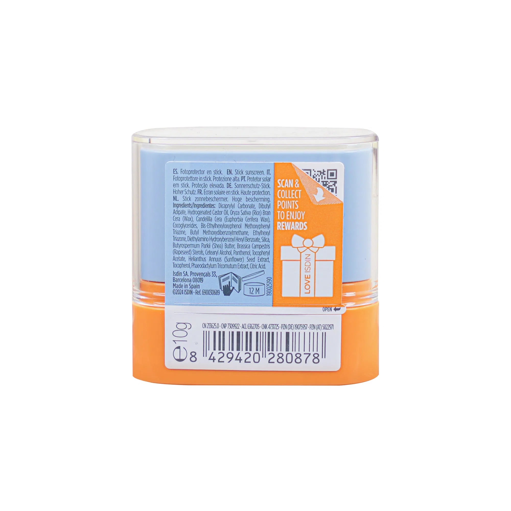Isdin Fotoprotector SPF50 Invisible Sunscreen Stick 10g