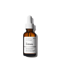 The Ordinary skincare serum bottle with dropper on a white background