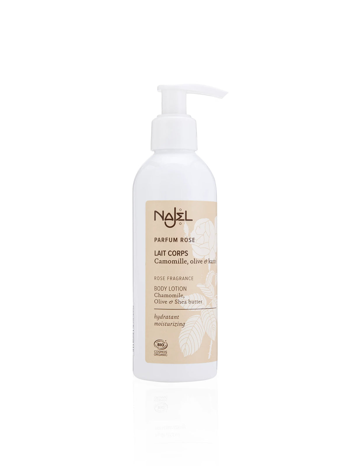 Najel Organic Body Lotion with Natural Rose