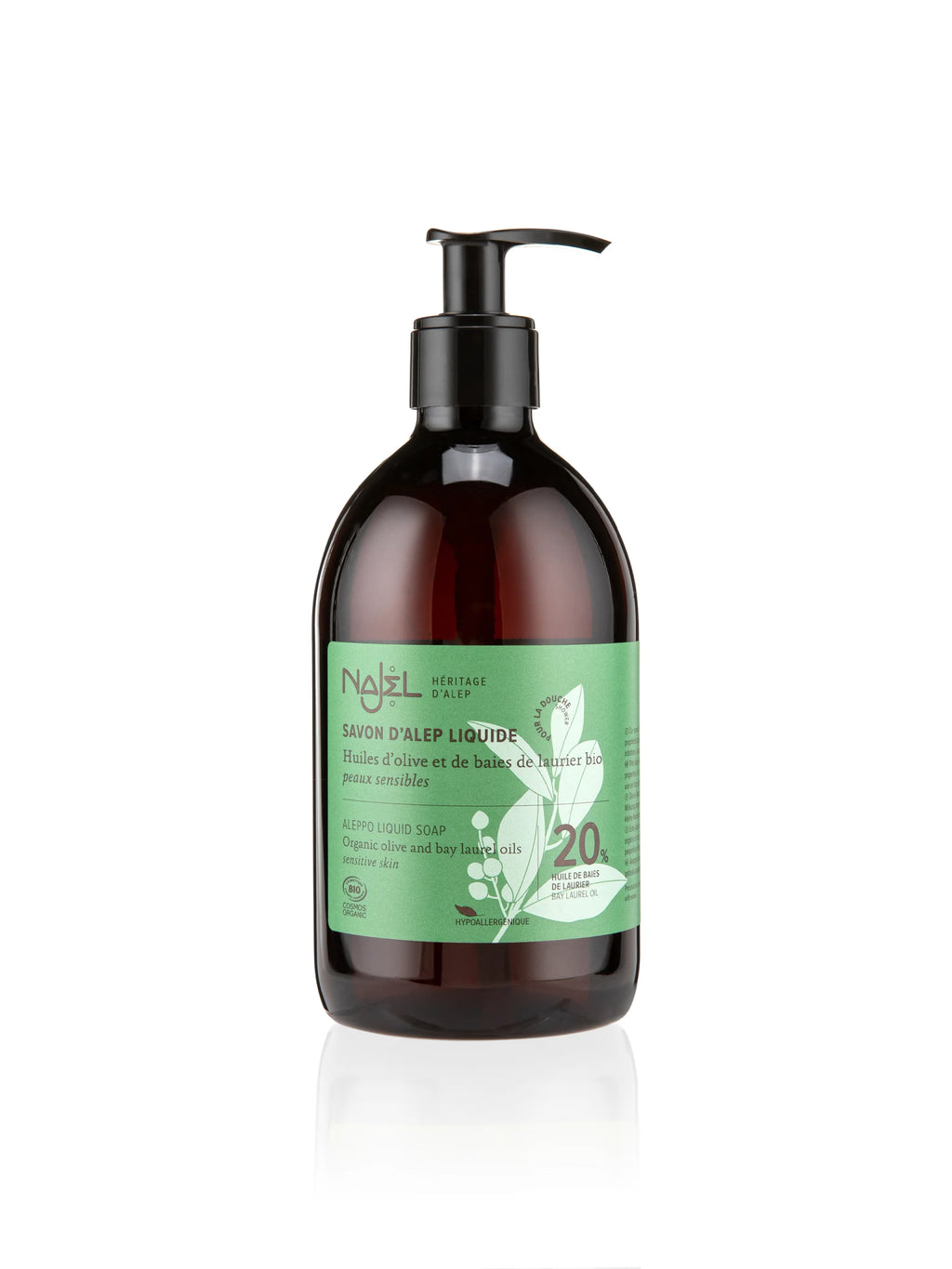 Najel Organic Aleppo Liquid Soap Organic Olive & BLO 20%