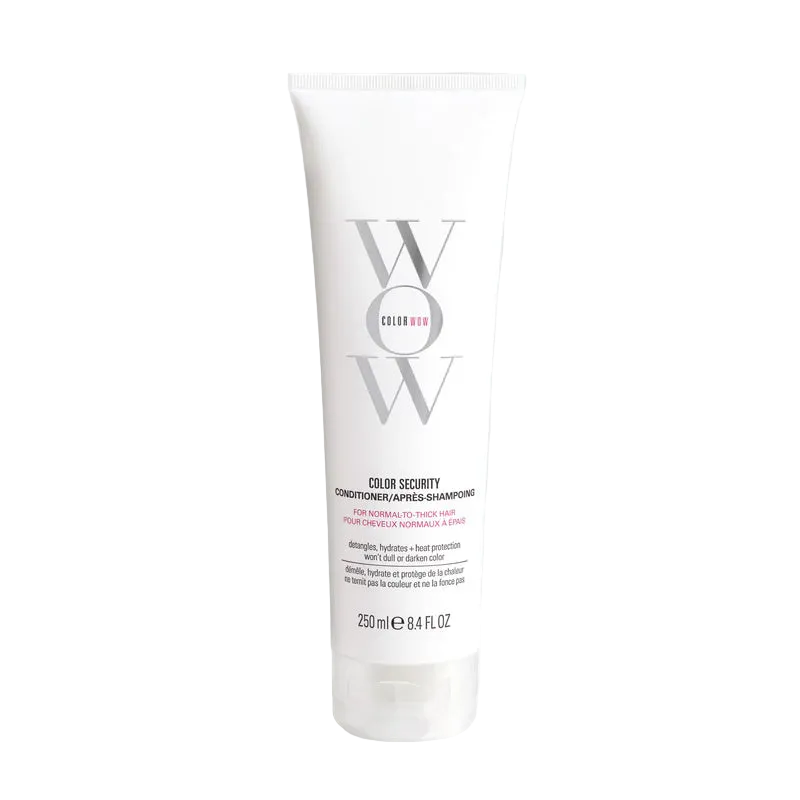 WW Color Security conditioner bottle on a white background