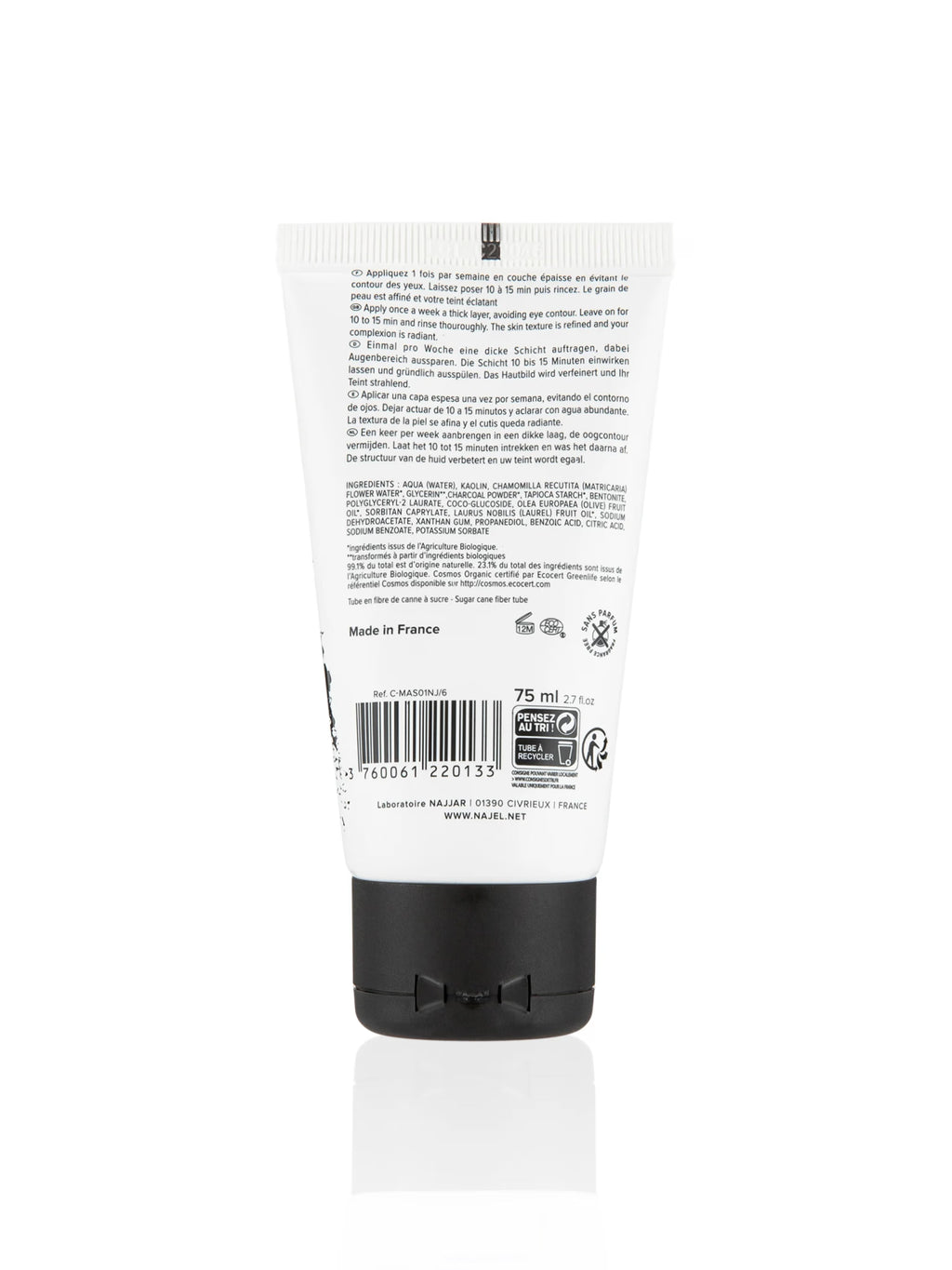 Najel Face Mask With Organic Charcoal