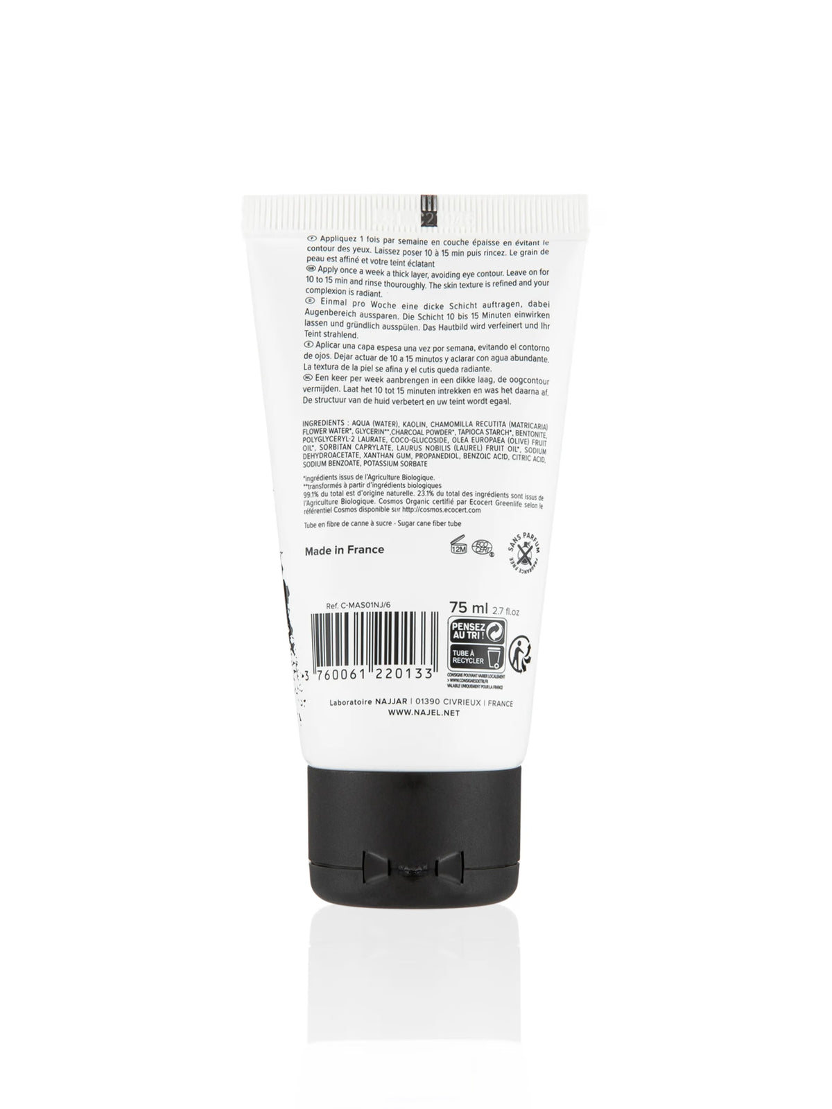 Najel Face Mask With Organic Charcoal