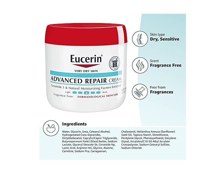 Eucerin Advanced Repair Creme Advanced Repair Creme 454g