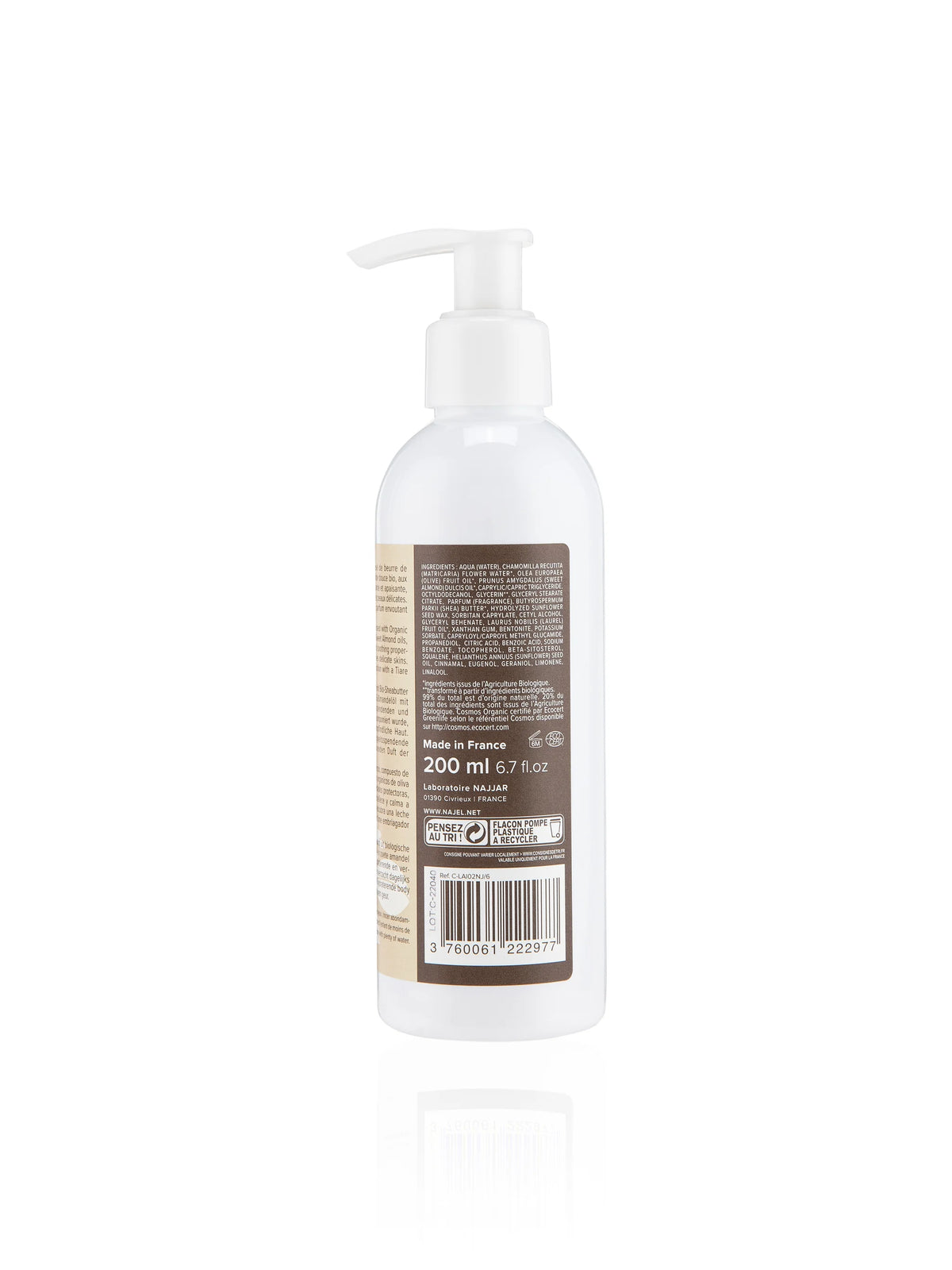 Najel Organic Body Lotion with Natural Tiare Flower