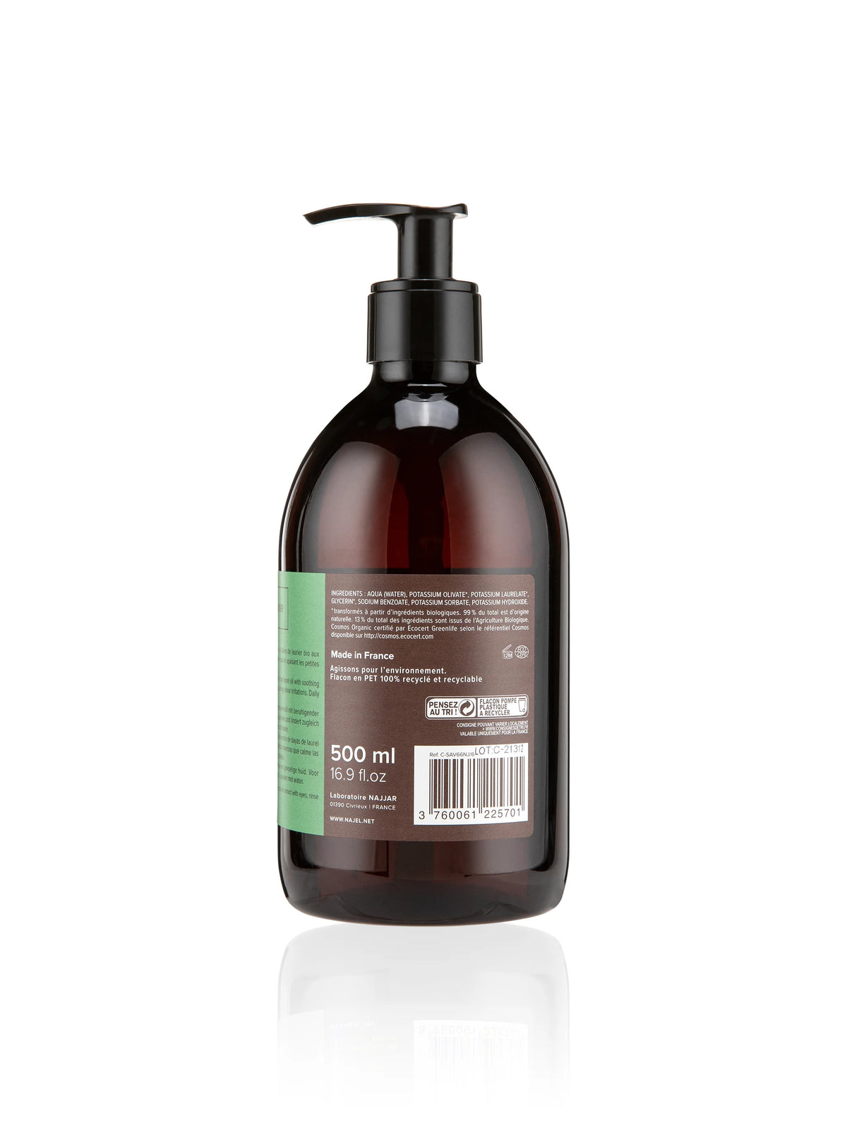 Najel Organic Aleppo Liquid Soap Organic Olive & BLO 20%