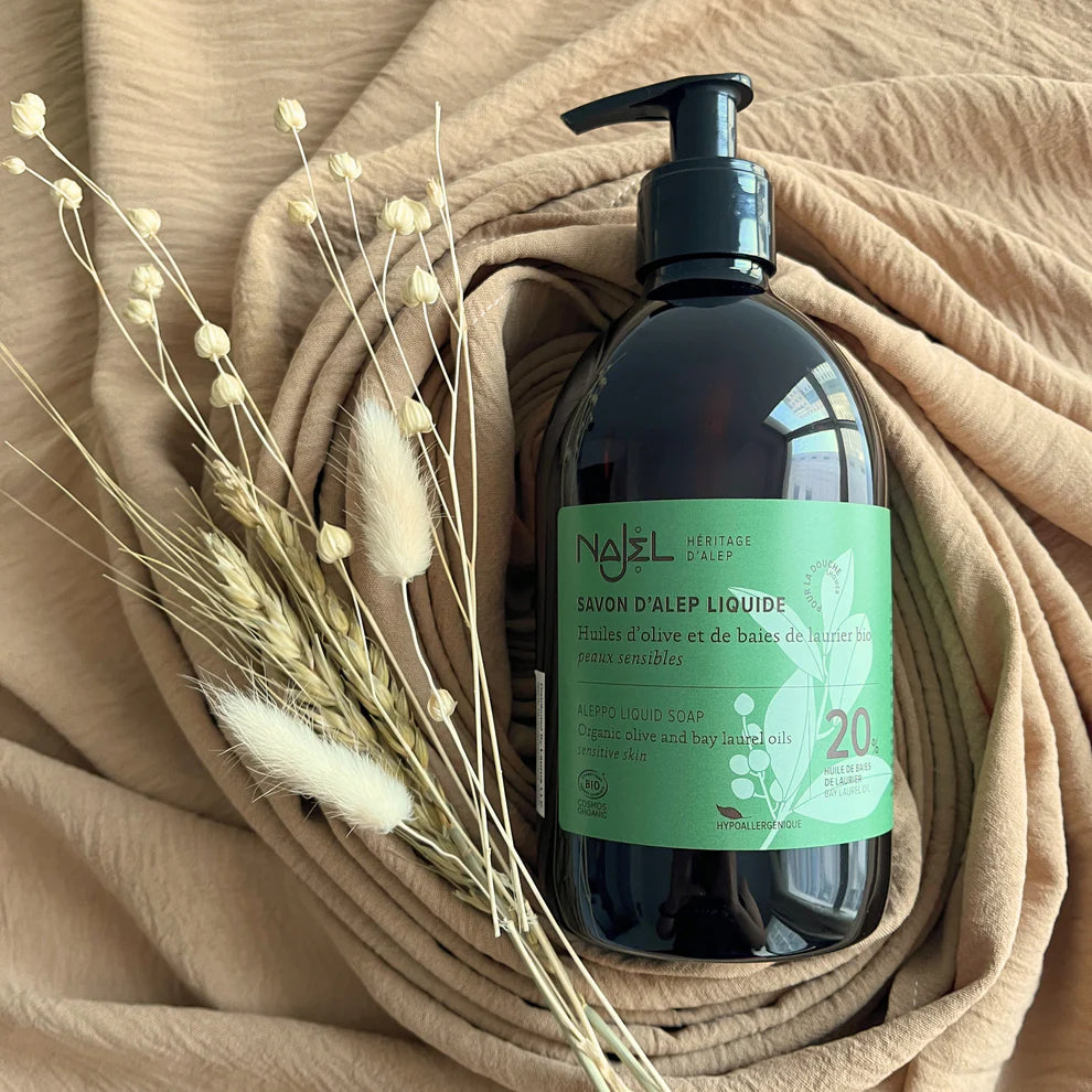 Najel Organic Aleppo Liquid Soap Organic Olive & BLO 20%