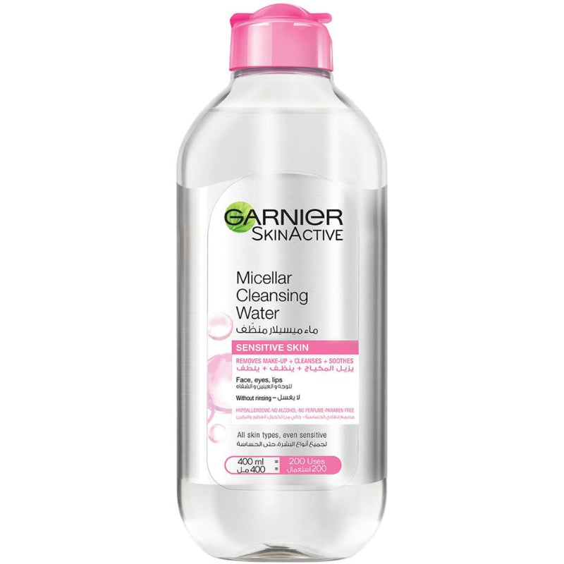 Garnier SkinActive Micellar Cleansing Water bottle on a white background