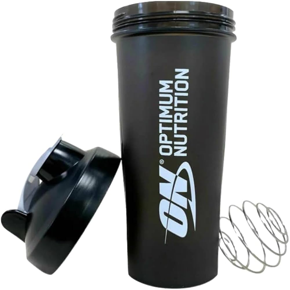 Optimum Nutrition BB Strada Stainless-Black 24 OZ Shaker Bottle