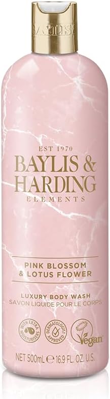 Baylis & Harding Elements Body Wash Pink Blossom & Lotus Flower 500ml
