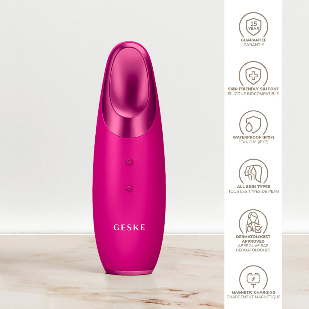 GESKE SmartAppGuided Warm & amp Cool Eye Energizer | 6 in 1 in Magenta