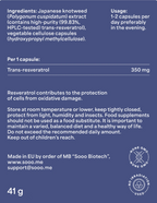 SOOO solid: 99.83% purity Trans-Resveratrol