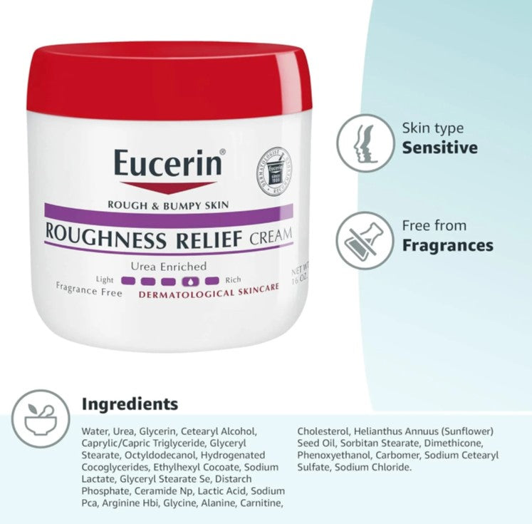 Eucerin Roughness Relief Cream for Rough & Bumpy Skin 454g
