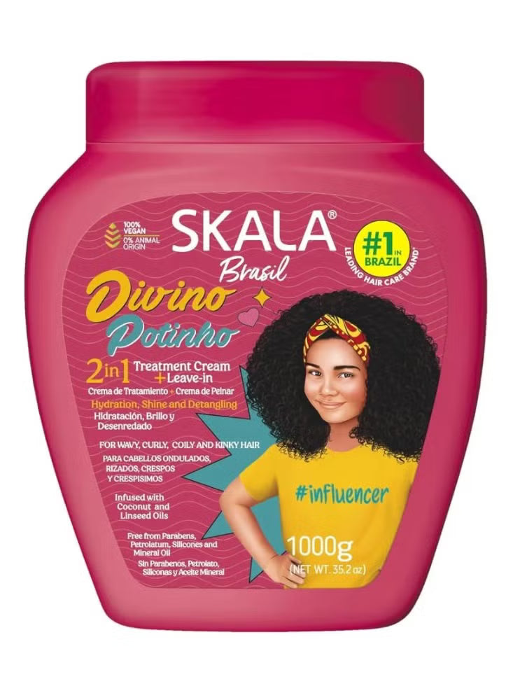 Divino Potinho Kids 2 in 1 Hair Treatment Cream - 1000g