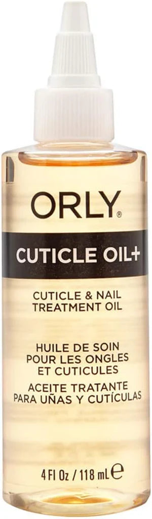 Orly cuticle oil bottle with label on a white background