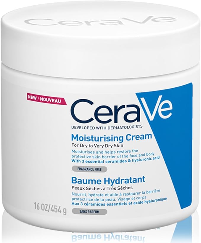 CeraVe Fragrance Free Moisturising Cream For Dry To Very Dry Skin 454g