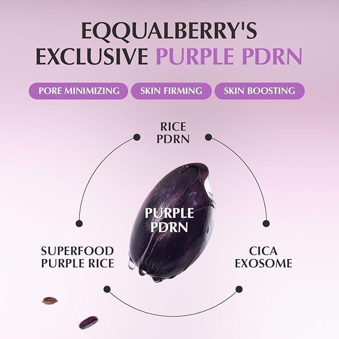 EQQUALBERRY PURPLE PDRN PORE MINIMIZING SERUM 30ML