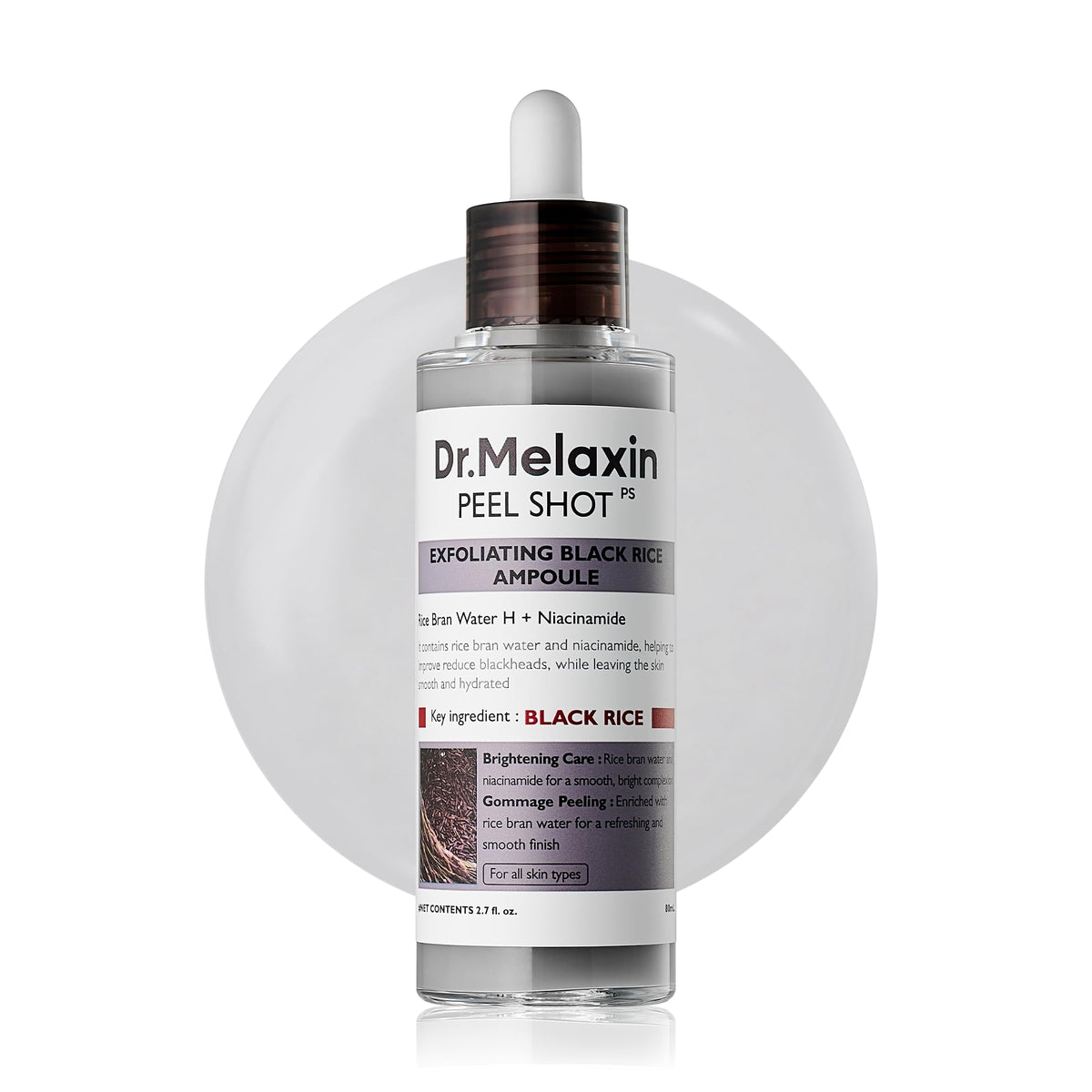 Dr.Melaxin Peel Shot Glow Black Rice Peeling Ampoule 80ml