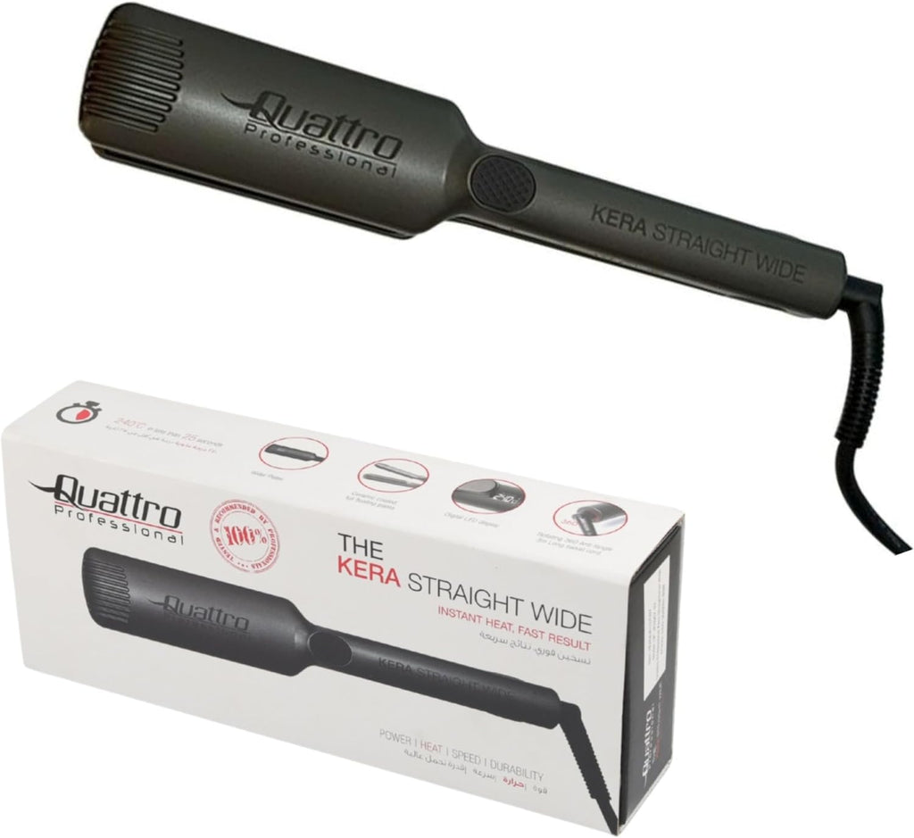 Quattro Professional Kera Straightener WIDE 220V–240V
