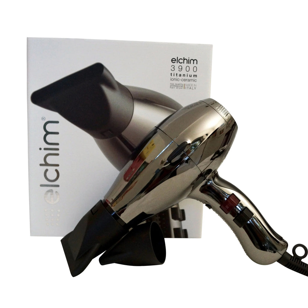 Elchim hair dryer with packaging on a white background