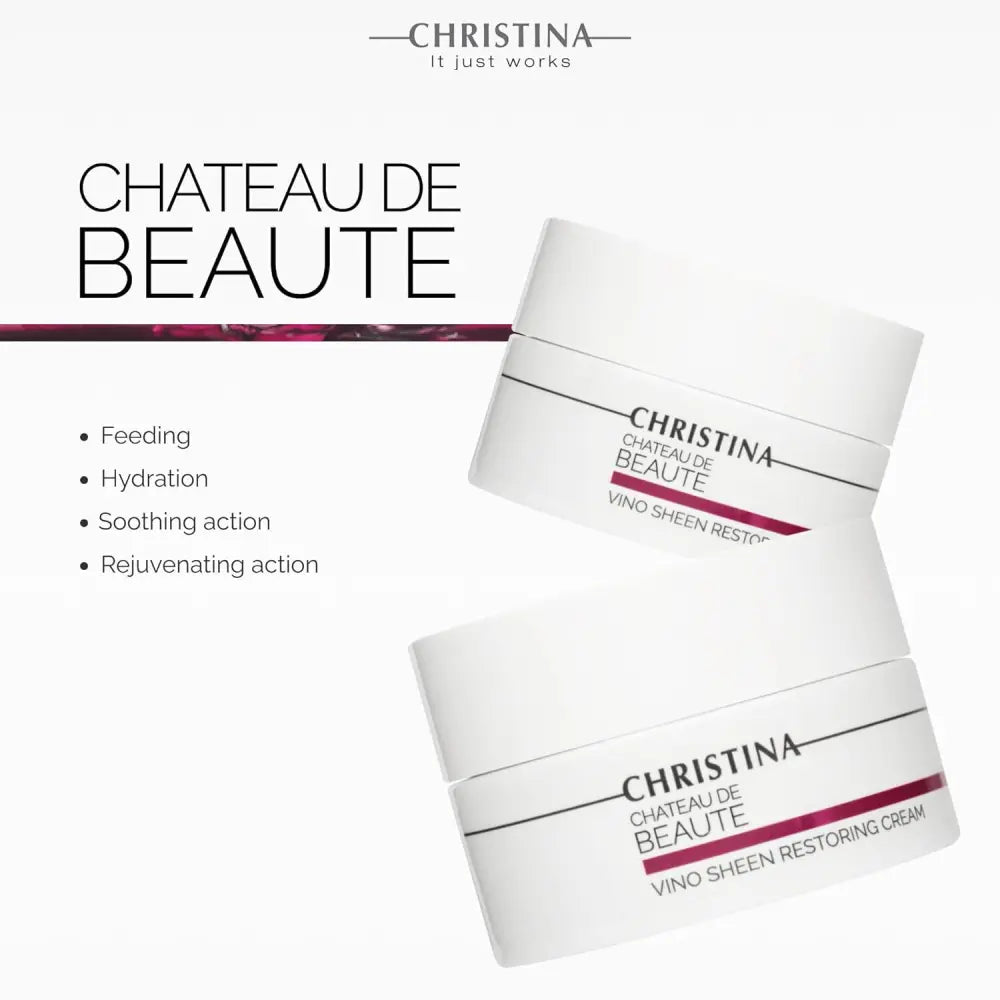 CHRISTINA CHATEAU DE BEAUTE | VINO SHEEN RESTORING CREAM 50 ML