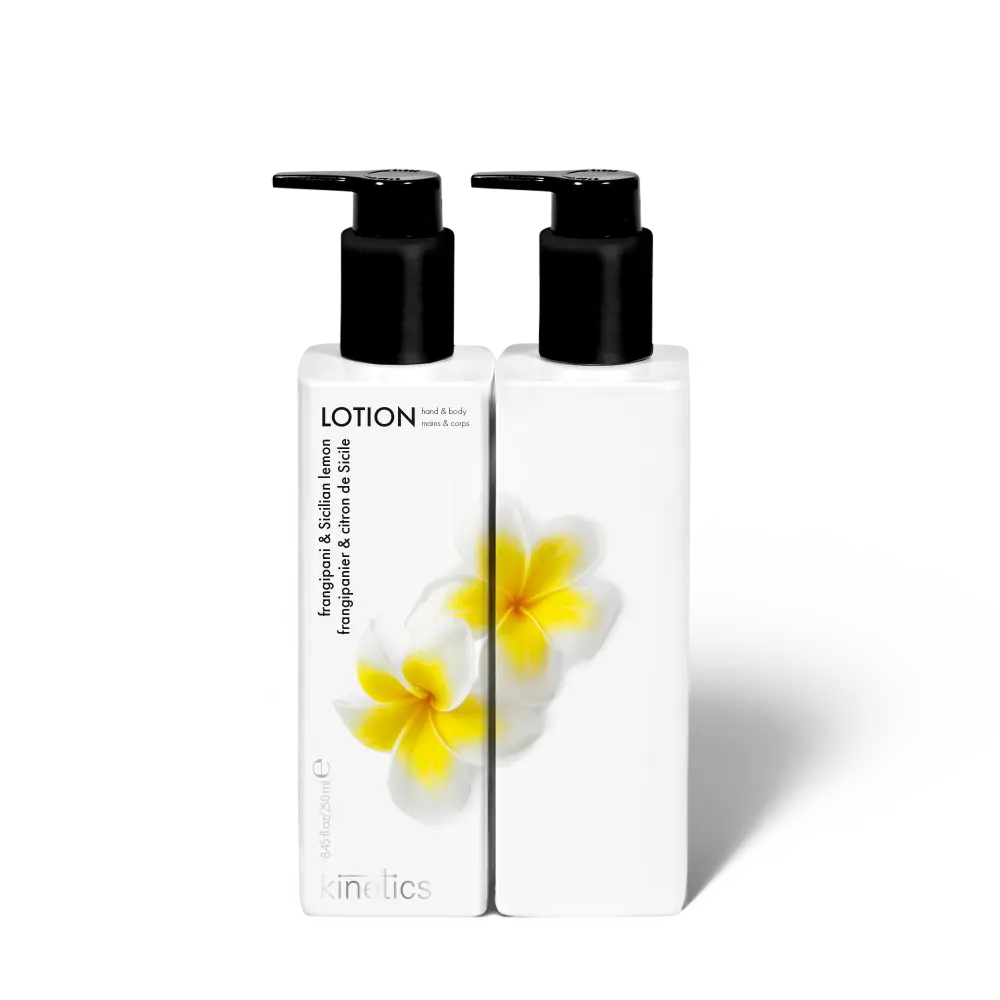 Kinetics Hand & Body Lotion 250ml | Frangipani & Sicilian Lemon
