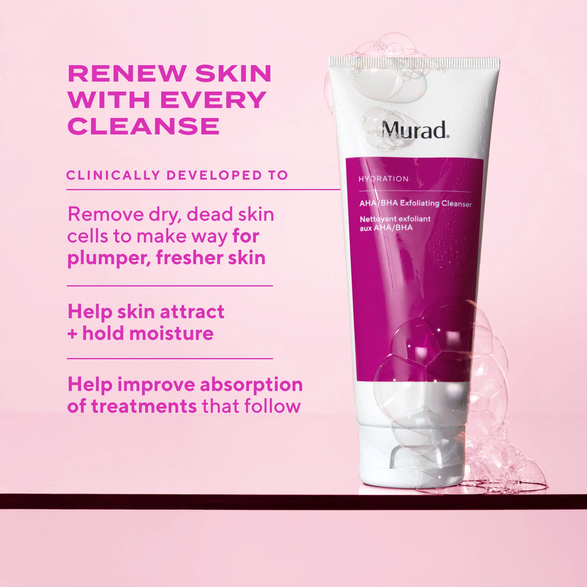 Murad AHA/BHA Exfoliating Cleanser Hydration 148ml