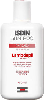 شامبو Isdin Lambdapil لعلاج تساقط الشعر 200 مل + كبسولات Lambdapil 5 Alfa Plus 60 + بخاخ لوشن مضاد لتساقط الشعر 125 مل