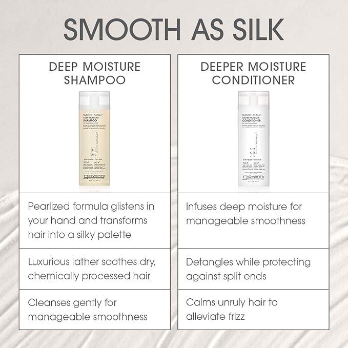Giovanni smooth as silk deep moisture shampoo 710ml