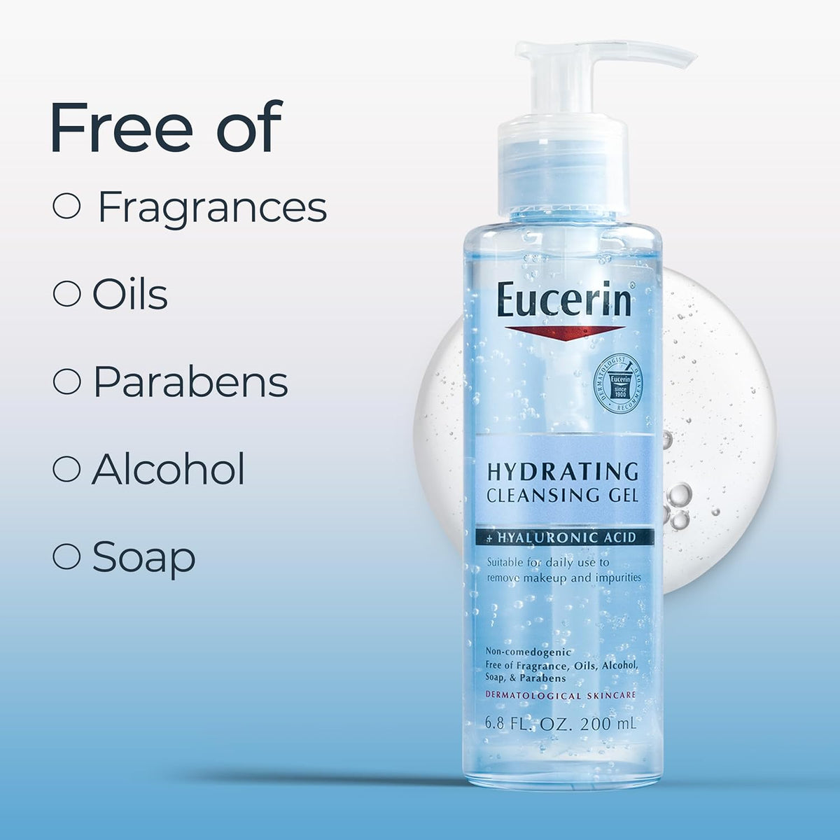 Eucerin DermatoCLEAN [HYALURON] Cleansing Gel 200ml.