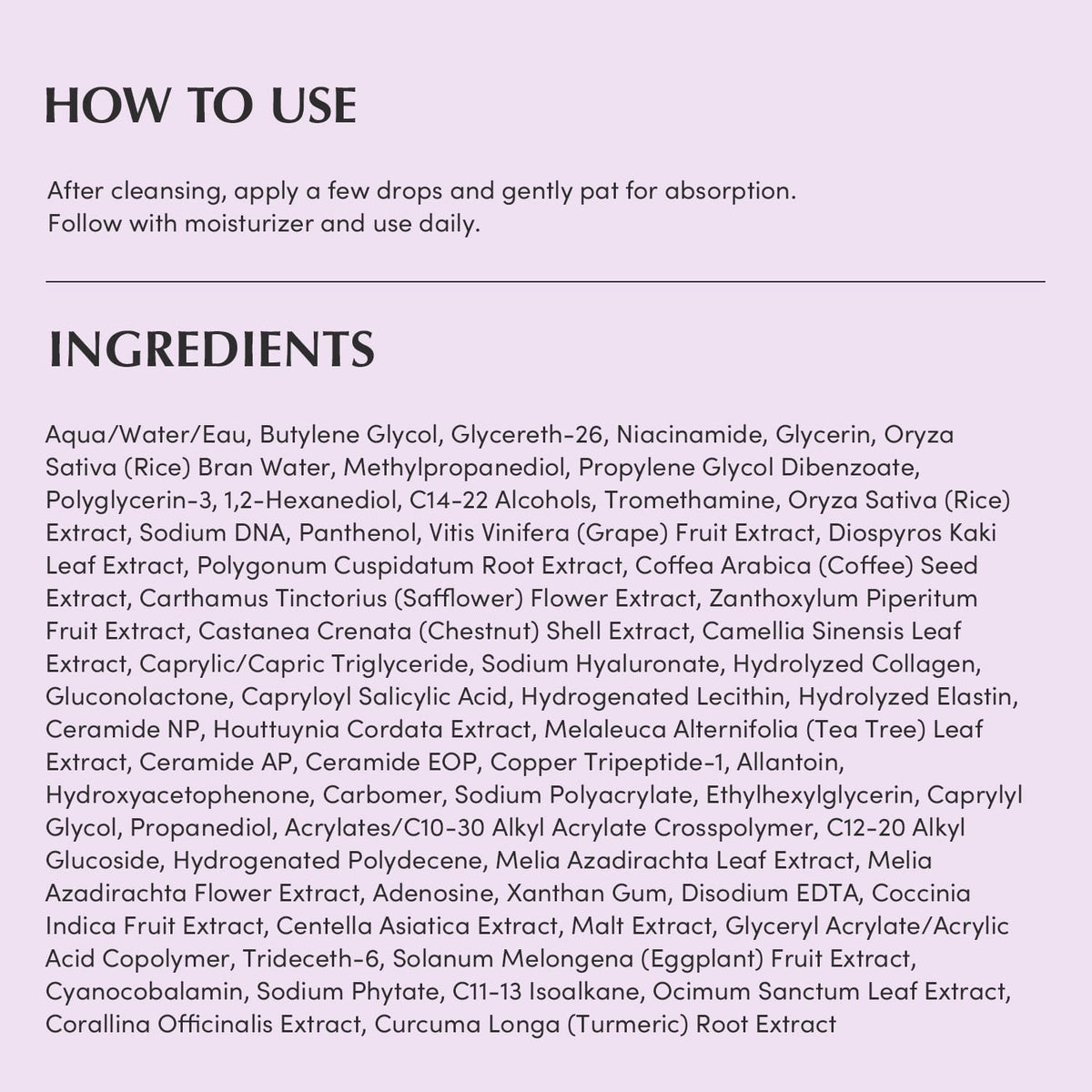 EQQUALBERRY PURPLE PDRN PORE MINIMIZING SERUM 30ML