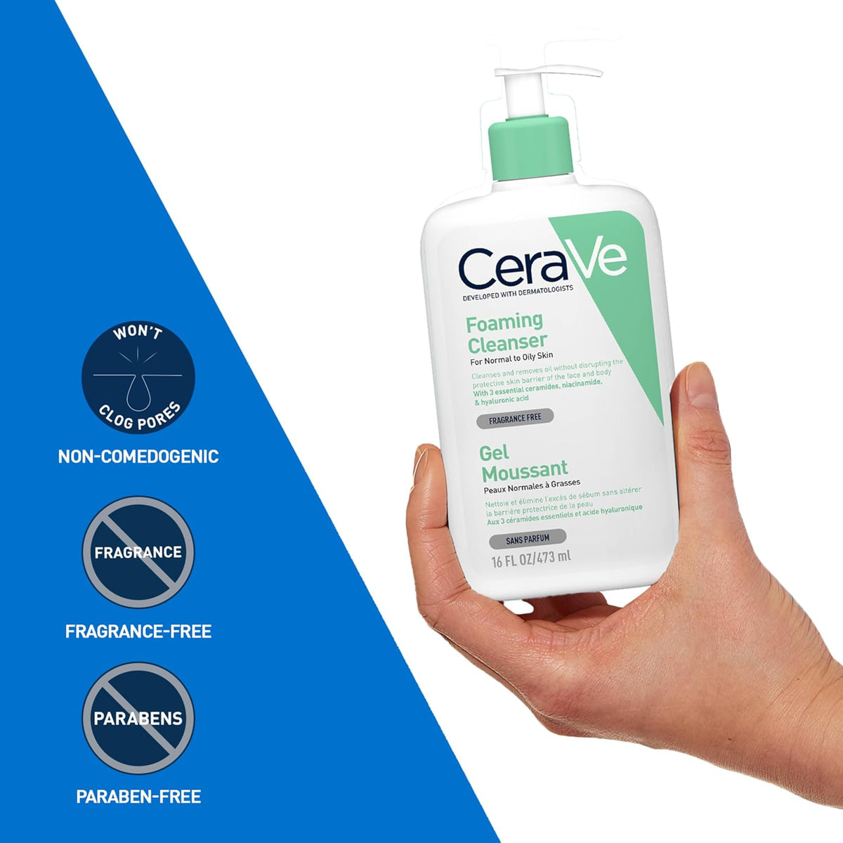 Cerave foaming cleanser 473ml