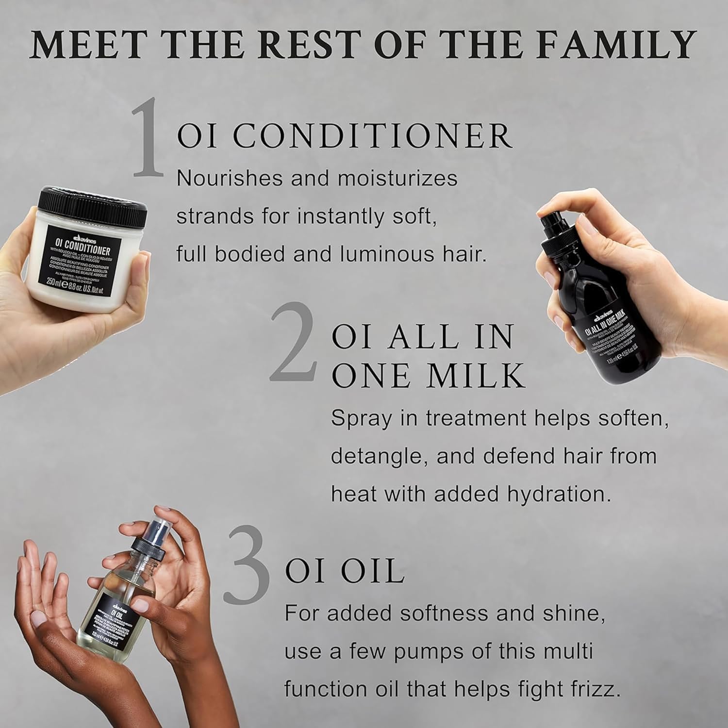 Davines OI Oil 50 ml – Anti‑Frizz Lightweight Beautifying Potion with Roucou Oil