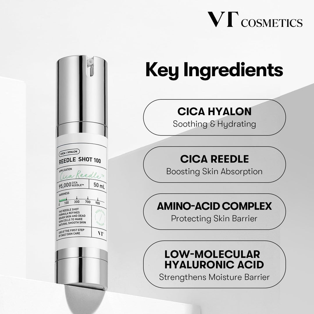 VT Cosmetics Cica Hyalon 100 Reedle Shot Face Serum 50ml