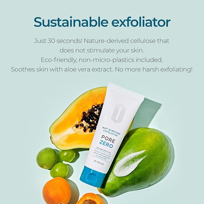 BE THE SKIN BHA+ Pore Zero 30 Second Exfoliator 100g