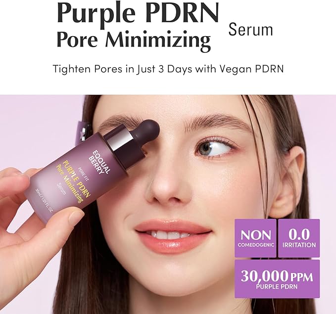 EQQUALBERRY PURPLE PDRN PORE MINIMIZING SERUM 30ML