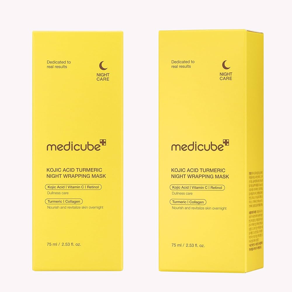 MEDICUBE Kojic Acid Turmeric Night Wrapping Mask collagen 75ml