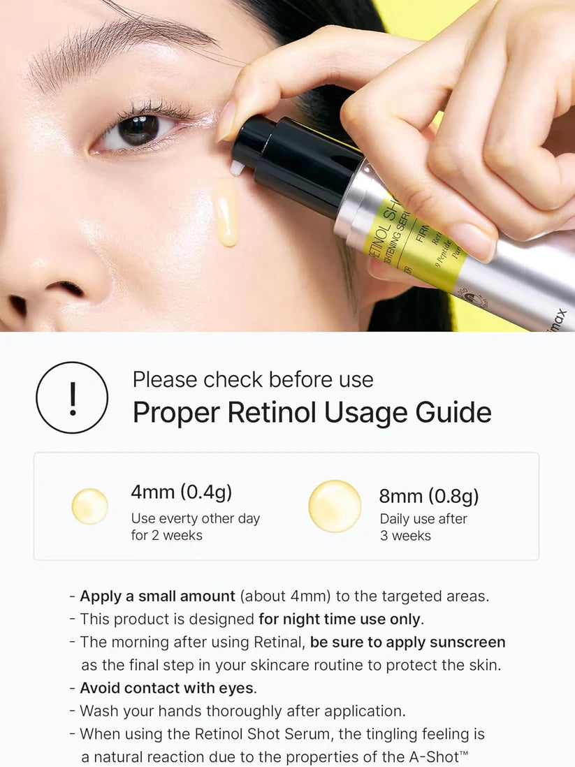Celimax The Vita A Retinol Shot Tightening Serum, Pore Minimizer, Wrinkles & Fine Lines, Skin Smoothing 30ml