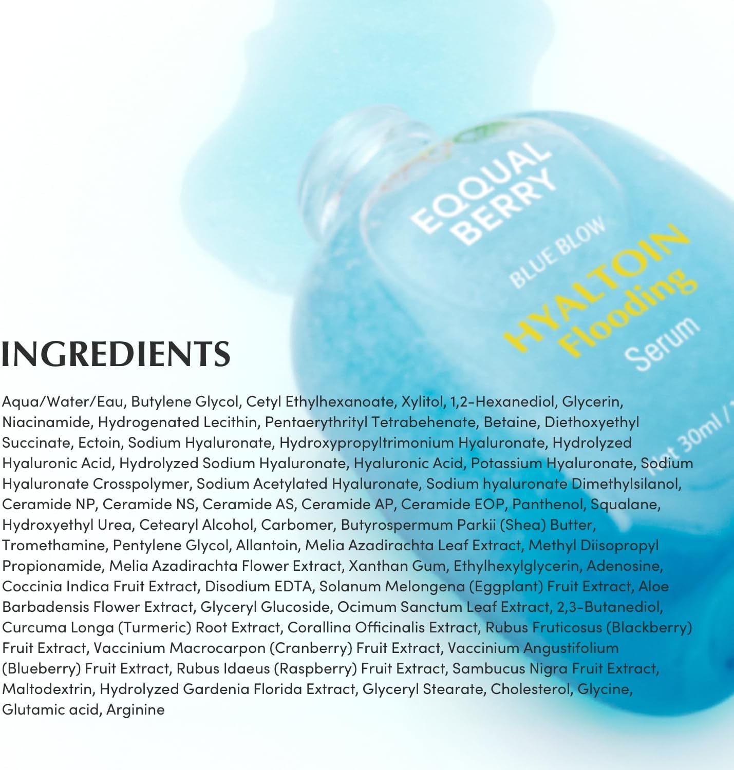 EQQUALBERRY HYALTOIN FLOODING SERUM 30ML